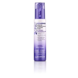 GIOVANNI 2chic Ultra Shine Leave-In Conditioning & Styling Elixir - Hair Serum for All Hair Types, Tsubaki Seed Oil & White Tea, Detangles, Smooths & Conditions, Tames Frizz - 4 oz
