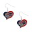 aminco NFL Buffalo Bills Swirl Heart Earrings, multicolor, one size (637-NFL-SH-DE-BB)