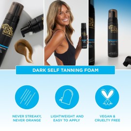 Bondi Sands Dark Self Tanning Foam | Lightweight, Self-Tanner Foam Enriched with Aloe Vera and Coconut Provides an Even, Streak-Free Tan | 6.76 oz/200 mL Bondi Sands Dark Self Tanning Foam | Lightweight, Self-Tanner Foam Enriched with Aloe Vera and Coconut Provides an Even, Streak-Free Tan | 6.76 oz/200 mL