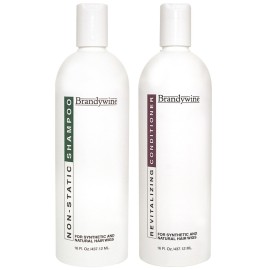 Brandywine Non Static Shampoo & Revitalizing Conditioner 16 Ounce, Value Pack Bundle 2 items