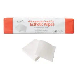 ForPro Professional Collection All-Purpose Lint-Free 4-Ply Esthetic Wipes, for Salon and Spa Use, Soft, Strong and Durable, Latex-Free, 2 x 2, 200-Count ForPro Professional Collection All-Purpose Lint-Free 4-Ply Esthetic Wipes, for Salon and Spa Use, Soft, Strong and Durable, Latex-Free, 2 x 2, 200-Count