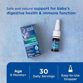 Mommy\'s Bliss Baby Probiotic Drops, Daily Gas, Constipation, and Colic Symptom Relief + Immune Support, Newborns & Up, 0.34 Fl Oz (30 Servings) Mommy\'s Bliss Baby Probiotic Drops, Daily Gas, Constipation, and Colic Symptom Relief + Immune Support, Newborns & Up, 0.34 Fl Oz (30 Servings)