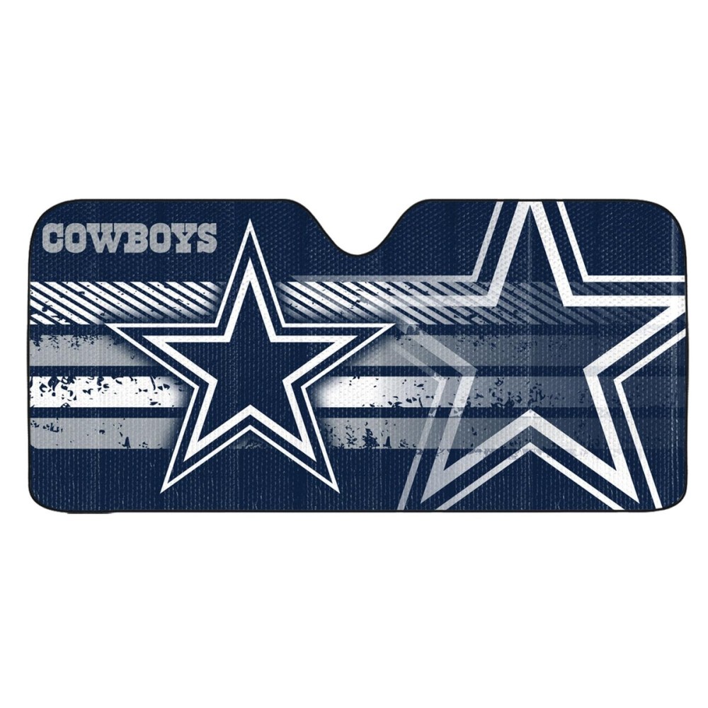 Fanmats 60050 NFL Dallas Cowboys Windshield Sun Auto Shade, Sun Shield Sun Visor | Accordion tri-fold for storage | 59 x 29.5, Colorful Team Design Fanmats 60050 NFL Dallas Cowboys Windshield Sun Auto Shade, Sun Shield Sun Visor | Accordion tri-fold for storage | 59 x 29.5, Colorful Team Design