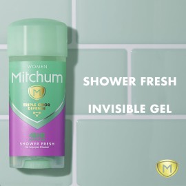 Mitchum Women\'s Deodorant, Antiperspirant Stick, Triple Odor Defense Gel, 48 Hr Protection, Shower Fresh, 3.4 Oz (Pack of 2) Mitchum Women\'s Deodorant, Antiperspirant Stick, Triple Odor Defense Gel, 48 Hr Protection, Shower Fresh, 3.4 Oz (Pack of 2)