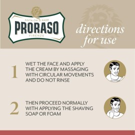 Proraso Pre-Shave Conditioning Cream for Men, Moisturizing and Nourishing for Coarse Beards with Sandalwood Oil, 3.6 oz Proraso Pre-Shave Conditioning Cream for Men, Moisturizing and Nourishing for Coarse Beards with Sandalwood Oil, 3.6 oz