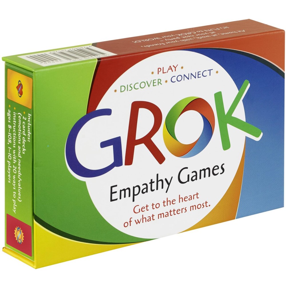 GROK Conversation Cards & Empathy Games - 20 Games to Teach Empathy, Emotional Intelligence, & SEL Skills for Families, Classrooms & Couples