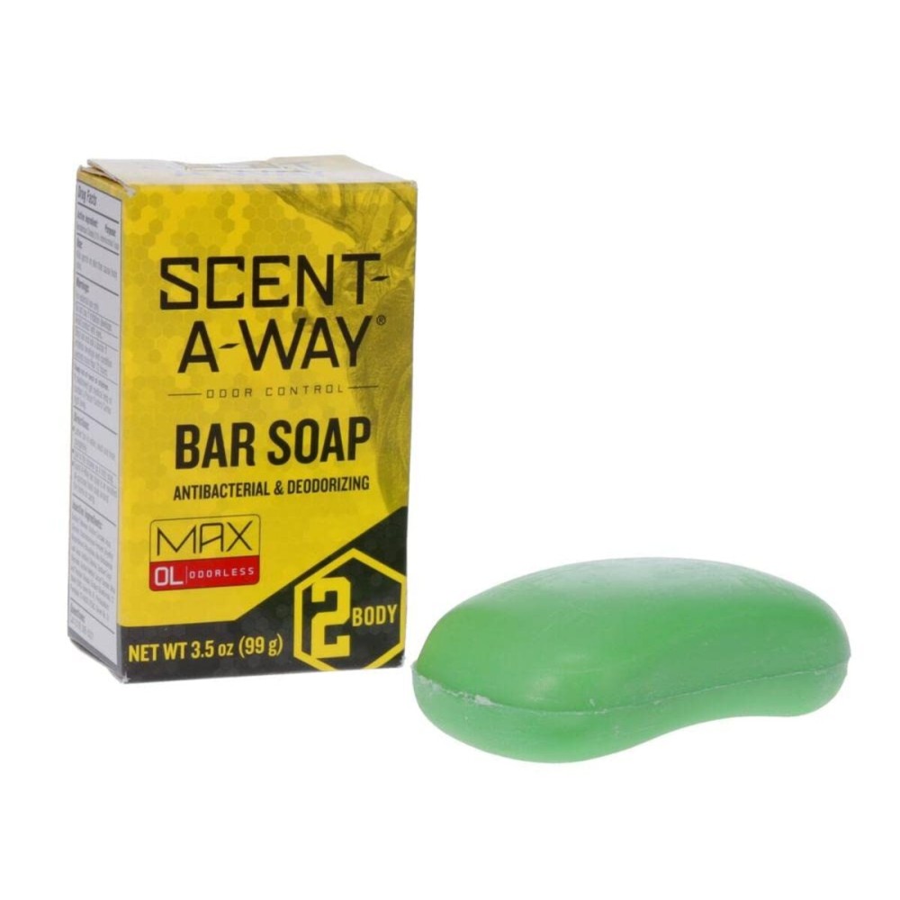 Hunters Specialties Scent-A-Way MAX Bar Body Soap - Hunting Odorless Green Soap Scent Eliminator for Hunters, Trappers, Anglers, and Campers - 3.5 Oz Bar Hunters Specialties Scent-A-Way MAX Bar Body Soap - Hunting Odorless Green Soap Scent Eliminator for Hunters, Trappers, Anglers, and Campers - 3.5 Oz Bar