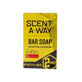 Hunters Specialties Scent-A-Way MAX Bar Body Soap - Hunting Odorless Green Soap Scent Eliminator for Hunters, Trappers, Anglers, and Campers - 3.5 Oz Bar Hunters Specialties Scent-A-Way MAX Bar Body Soap - Hunting Odorless Green Soap Scent Eliminator for Hunters, Trappers, Anglers, and Campers - 3.5 Oz Bar