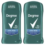 Degree Men Original Antiperspirant Deodorant Cool Rush Twin Pack 48-Hour Sweat & Odor Protection Antiperspirant For Men 2.7 oz