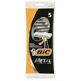 Bic Metal Men\'s Disposable Shaving Razors, 5-Count x 1 Pack