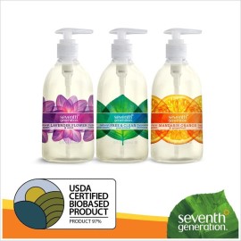 Seventh Generation Hand Wash, Free and Clean, 12 Ounce (Pack of 6) Seventh Generation Hand Wash, Free and Clean, 12 Ounce (Pack of 6)