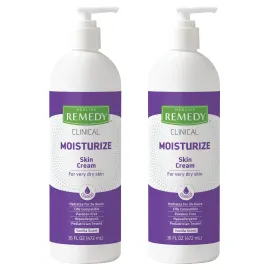 Medline Remedy Clinical Skin Cream, Vanilla Scent (16 fl oz), 2 Count, Moisturizing Face and Body Cream for All Ages, Paraben & Sulfate Free, Quick Absorbent Formula, Hypoallergenic Skin Moisturizer Medline Remedy Clinical Skin Cream, Vanilla Scent (16 fl oz), 2 Count, Moisturizing Face and Body Cream for All Ages, Paraben & Sulfate Free, Quick Absorbent Formula, Hypoallergenic Skin Moisturizer