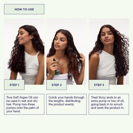 Maria Nila True Soft, Argan Oil 3.4 Fl Oz, For Dry Hair, Easily absorbed, Remoisturises & Reduces Frizz, 100% Vegan & Sulfate/Paraben free Maria Nila True Soft, Argan Oil 3.4 Fl Oz, For Dry Hair, Easily absorbed, Remoisturises & Reduces Frizz, 100% Vegan & Sulfate/Paraben free