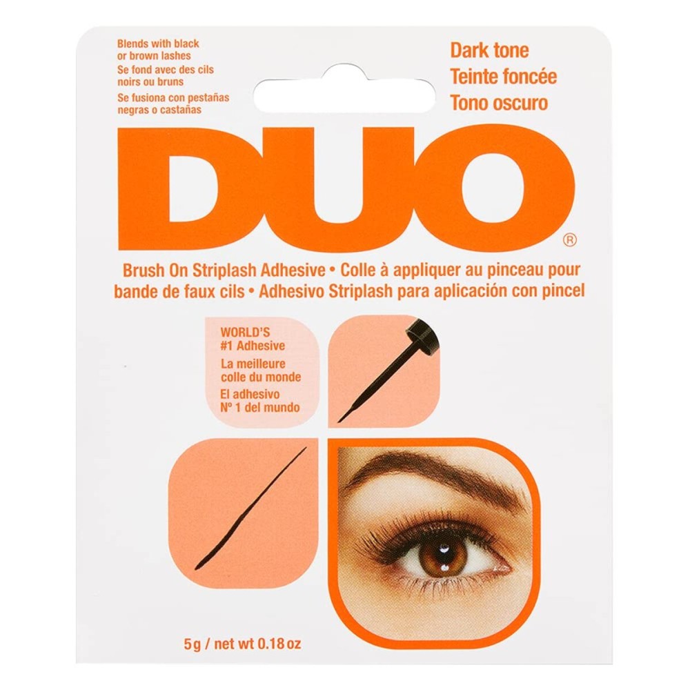 DUO Brush-On Strip Lash Adhesive, Dark Tone, 0.18 oz, 1-Pack DUO Brush-On Strip Lash Adhesive, Dark Tone, 0.18 oz, 1-Pack