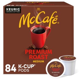 McCafe Premium Medium Roast K-Cup Coffee Pods, Premium Roast, 84 Count