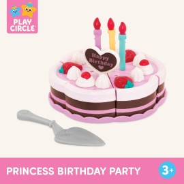 Battat- Play Circle- Birthday Cake - Toy Food - Plates & Candles Accessories- Pretend Play- Princess Birthday Party- 3 years + (24 Pcs) Battat- Play Circle- Birthday Cake - Toy Food - Plates & Candles Accessories- Pretend Play- Princess Birthday Party- 3 years + (24 Pcs)