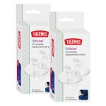 Thermos Replacement Straws for 12 Ounce Funtainer Bottle, Clear, 2 Count