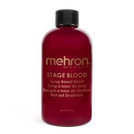 Mehron Makeup Stage Blood | Realistic For Halloween | Washable Fake Blood for Special FX, Stage & Screen, Halloween, & Cosplay (9 oz) (Bright Arterial) Mehron Makeup Stage Blood | Realistic For Halloween | Washable Fake Blood for Special FX, Stage & Screen, Halloween, & Cosplay (9 oz) (Bright Arterial)