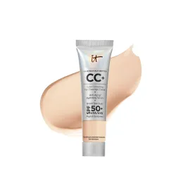 IT Cosmetics Your Skin But Better CC+ Cream Travel Size, Light (W) - Color Correcting Cream, Full-Coverage Foundation, Hydrating Serum & SPF 50+ Sunscreen - Natural Finish - 0.406 fl oz IT Cosmetics Your Skin But Better CC+ Cream Travel Size, Light (W) - Color Correcting Cream, Full-Coverage Foundation, Hydrating Serum & SPF 50+ Sunscreen - Natural Finish - 0.406 fl oz
