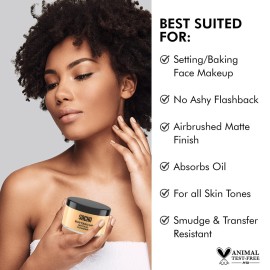 Sacha BUTTERCUP Setting Powder. No Ashy Flashback. Blurs Fine Lines and Pores. Loose, Translucent Face Powder to Set Makeup Foundation or Concealer. For Medium to Dark Skin Tones, 1.75 oz. Sacha BUTTERCUP Setting Powder. No Ashy Flashback. Blurs Fine Lines and Pores. Loose, Translucent Face Powder to Set Makeup Foundation or Concealer. For Medium to Dark Skin Tones, 1.75 oz.