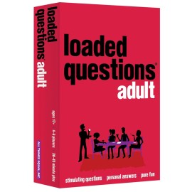 ADULT LOADED QUESTIONS, a Rousing Adult Party Game, Over 300 Suggestive, Silly, Stimulating Questions, 4 to 6 Players, for Ages 17 and up