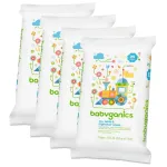 Babyganics Toy, Table & Highchair Wipes, 25 Count, 4 Pack