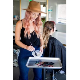 Framar Family Hair Color Brush Set - Hair Dye Brush Kit, Hair Coloring Brushes For Hair Stylist, Tint Brushes for Hair Color, Tapered Edges For Precision - 3 Pack Black