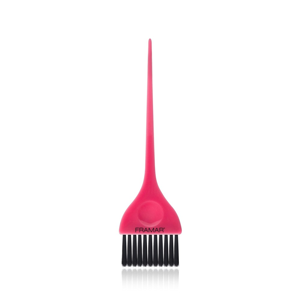 FRAMAR Classic Hair Color Brush - Hair Dye Brush, Hair Color Brushes For Hair Stylist, Hair Coloring Brush, Hair Color Applicator Brush, Tint Brush, Tint Brushes For Hair Color, Hair Dye Tools - Pink