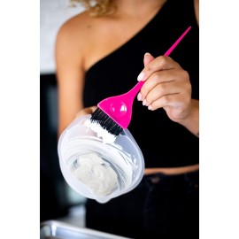 FRAMAR Classic Hair Color Brush - Hair Dye Brush, Hair Color Brushes For Hair Stylist, Hair Coloring Brush, Hair Color Applicator Brush, Tint Brush, Tint Brushes For Hair Color, Hair Dye Tools - Pink