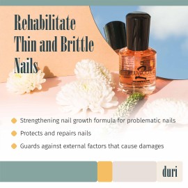 duri Rejuvacote 2 Nail Growth System Sensitive Formula - Nail Hardener and Strengthener for Brittle, Breaking, Splitting Nail Repair - 0.61 fl. oz. duri Rejuvacote 2 Nail Growth System Sensitive Formula - Nail Hardener and Strengthener for Brittle, Breaking, Splitting Nail Repair - 0.61 fl. oz.