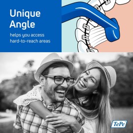 TePe Universal Care Angled Soft-Bristle Toothbrush, Small-Head Orthodontic Toothbrush TePe Universal Care Angled Soft-Bristle Toothbrush, Small-Head Orthodontic Toothbrush