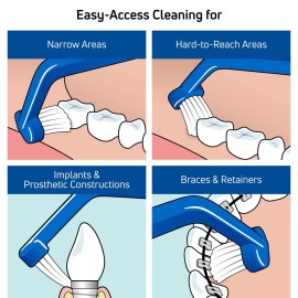 TePe Universal Care Angled Soft-Bristle Toothbrush, Small-Head Orthodontic Toothbrush TePe Universal Care Angled Soft-Bristle Toothbrush, Small-Head Orthodontic Toothbrush