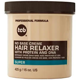 TCB No Base Creme Hair Relaxer with Protein and DNA Super 15.oz