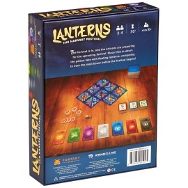 Renegade Game Studios Lanterns: The Harvest Festival, Fast Paced Card Game Set, 2-4 Players, 30 Min Playing Time, Place Tiles to Adorn The Palace Lake with Floating Lanterns, Earn The Most Honor Befor