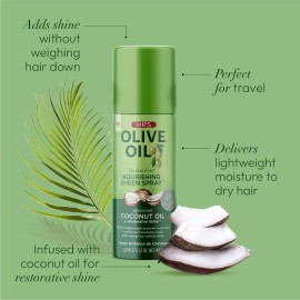 ORS Olive Oil Nourishing Sheen Spray Infused with Coconut for Restorative Shine ORS Olive Oil Nourishing Sheen Spray Infused with Coconut for Restorative Shine