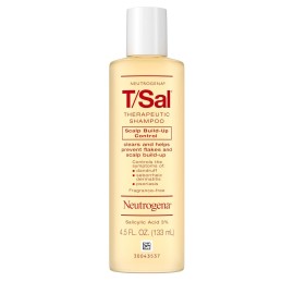 Neutrogena T/Sal Therapeutic Scalp Shampoo for Scalp Build-Up Control with 3% Salicylic Acid, Scalp Treatment for Dandruff, Scalp Psoriasis & Seborrheic Dermatitis Relief, 4.5 fl. oz