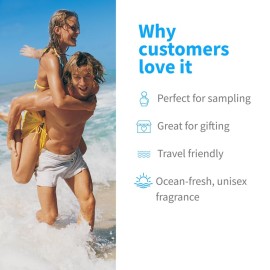 Inis the Energy of the Sea Cologne & Body Lotion Sampler Set - Travel Size Toiletries for Women and Men - Unisex Ocean Fresh Fragrance