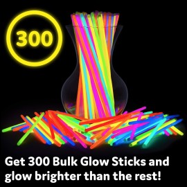 PartySticks Glow Sticks Party Supplies 200pk - 8 Inch Glow in the Dark Light Up Sticks Party Favors, Glow Party Decorations, Neon Party Glow Necklaces and Glow Bracelets with Connectors PartySticks Glow Sticks Party Supplies 200pk - 8 Inch Glow in the Dark Light Up Sticks Party Favors, Glow Party Decorations, Neon Party Glow Necklaces and Glow Bracelets with Connectors