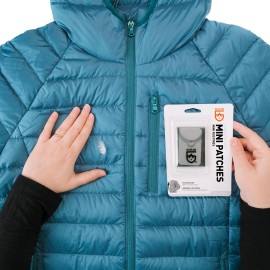 GEAR AID Tenacious Tape Mini Patches for Down Jacket Repair, Black and Clear, six 1.5x 2.5 GEAR AID Tenacious Tape Mini Patches for Down Jacket Repair, Black and Clear, six 1.5x 2.5