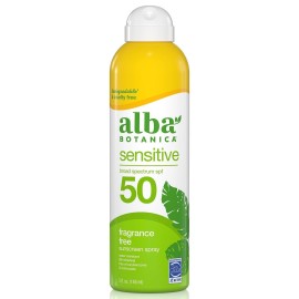 Alba Botanica Sensitive Sunscreen Spray for Face a..