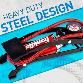 Franklin Sports Air Pump With High-Pressure Foot Pedal for Sports Balls, Bikes, Inflatables and More - Compact and Heavy Duty Franklin Sports Air Pump With High-Pressure Foot Pedal for Sports Balls, Bikes, Inflatables and More - Compact and Heavy Duty