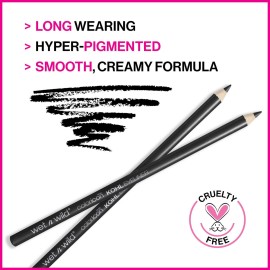wet n wild Color Icon Kohl Eyeliner Pencil - Rich Hyper-Pigmented Color, Smooth Creamy Application, Long-Wearing Matte Finish Versatility, Cruelty-Free - Baby\'s Got Black wet n wild Color Icon Kohl Eyeliner Pencil - Rich Hyper-Pigmented Color, Smooth Creamy Application, Long-Wearing Matte Finish Versatility, Cruelty-Free - Baby\'s Got Black