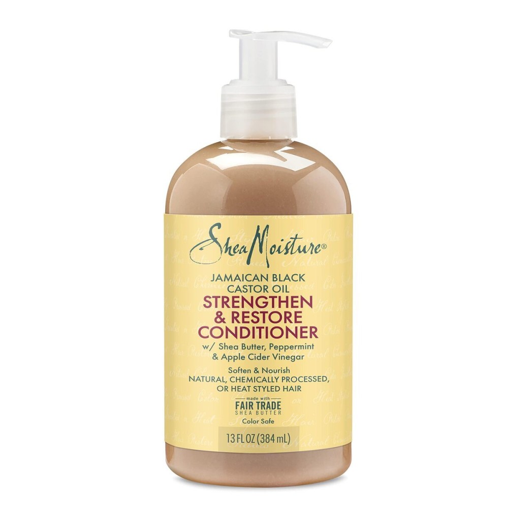 SheaMoisture Conditioner 100% Pure Jamaican Black Castor Oil to Intensely Smooth and Nourish Hair with Shea Butter, Peppermint and Apple Cider Vinegar 13 oz SheaMoisture Conditioner 100% Pure Jamaican Black Castor Oil to Intensely Smooth and Nourish Hair with Shea Butter, Peppermint and Apple Cider Vinegar 13 oz