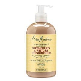 SheaMoisture Conditioner 100% Pure Jamaican Black Castor Oil to Intensely Smooth and Nourish Hair with Shea Butter, Peppermint and Apple Cider Vinegar 13 oz SheaMoisture Conditioner 100% Pure Jamaican Black Castor Oil to Intensely Smooth and Nourish Hair with Shea Butter, Peppermint and Apple Cider Vinegar 13 oz
