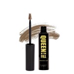 Elizabeth Mott Queen of the Fill Eyebrow Gel - Tinted Brow Filler, Volumizer & Setter - Defines, Shapes & Covers Gray Hairs - Water-Resistant, Long-Lasting - Cruelty-Free - Light Medium Brown 4g