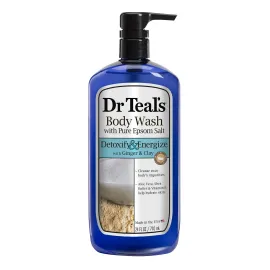 Dr. Teal\'s Pure Epsom Salt Body Wash, Detox, 24 Fluid Ounce