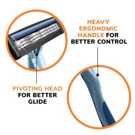 BIC Flex 3 Mens Disposable Razors With 3 Blades, Ideal Razor For Face and Body Shaving, 8 Piece Razor Kit for Men