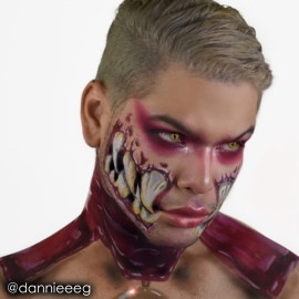 Mehron Makeup Paradise Makeup AQ Pro Size | Stage & Screen Performance, Face & Body Painting, Beauty, Cosplay, and Halloween | Water Activated Face Paint, Body Paint 1.4 oz (40 g) - Porto