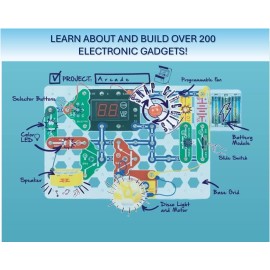 Snap Circuits Arcade, Electronics Exploration Kit, Stem Activities for Ages 8+, Full Color Project Manual (SCA-200) Snap Circuits Arcade, Electronics Exploration Kit, Stem Activities for Ages 8+, Full Color Project Manual (SCA-200)