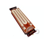 Continuous Cribbage Board Bloodwood/Maple and Side Pull Drawers - 4 Tracks with Place to Mark Won Games - House of Cribbage